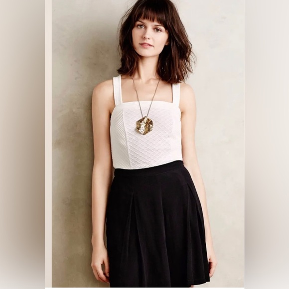 Anthropologie Gavi Halter Tank by Deletta, Ivory, Crossback, - Picture 3 of 7